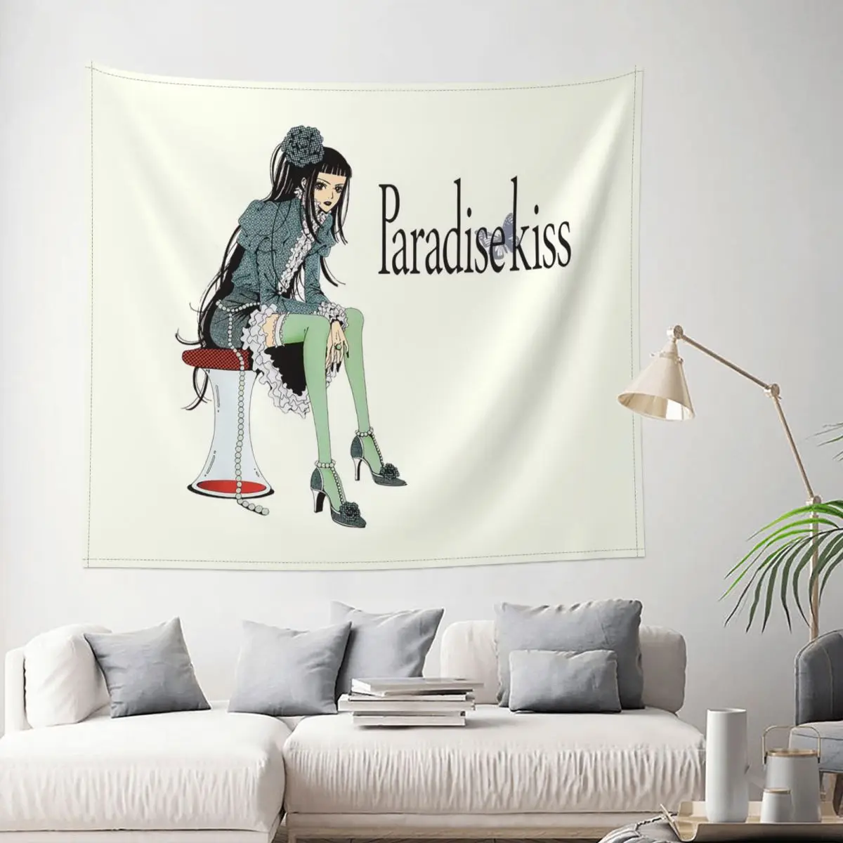 

Paradise Kiss Tapestry Wall Hanging Hippie Fabric Wall Tapestry Anime Manga INS Wall Blanket Wall Decor Yoga Mat