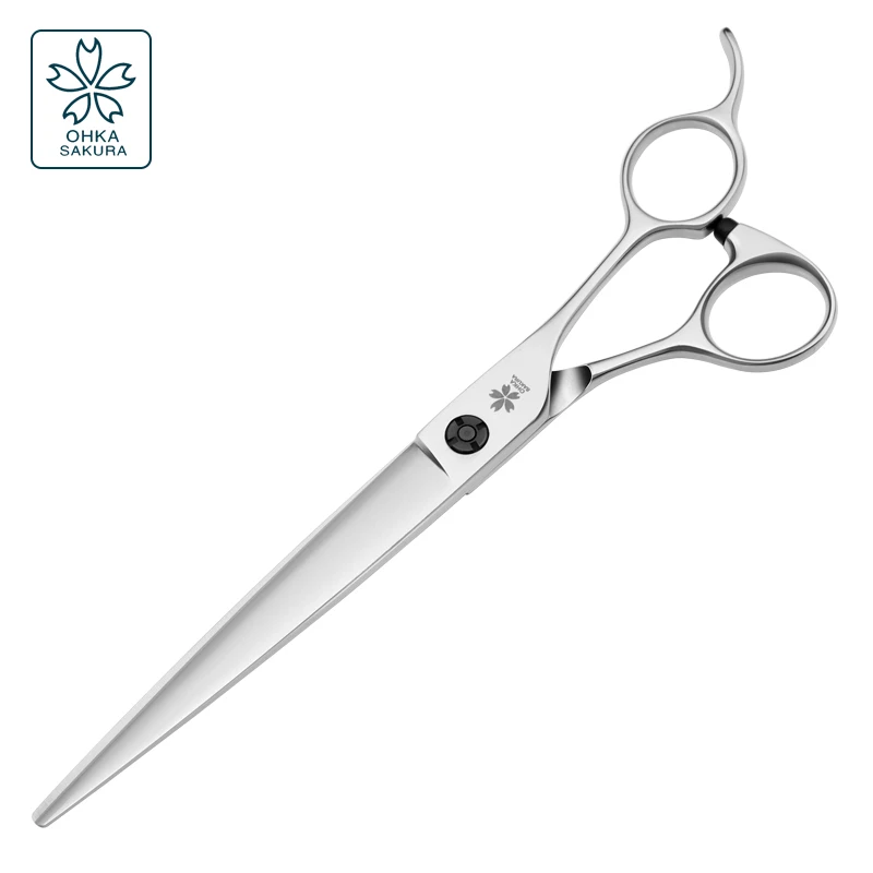 Professional Large Cut Pet Straight Scissors For Pet Shop 7.5-Inch Imported Vg10 Hairdressing Scissors For Pet Beautician