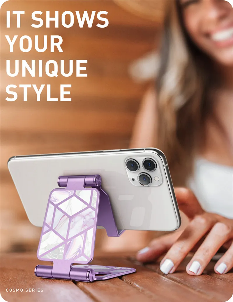 Adjustable Cell Phone Stand Holder I-Blason Phone Dock Multi Angle Compatible with Smart Phone For iPhone For Android Smartphone