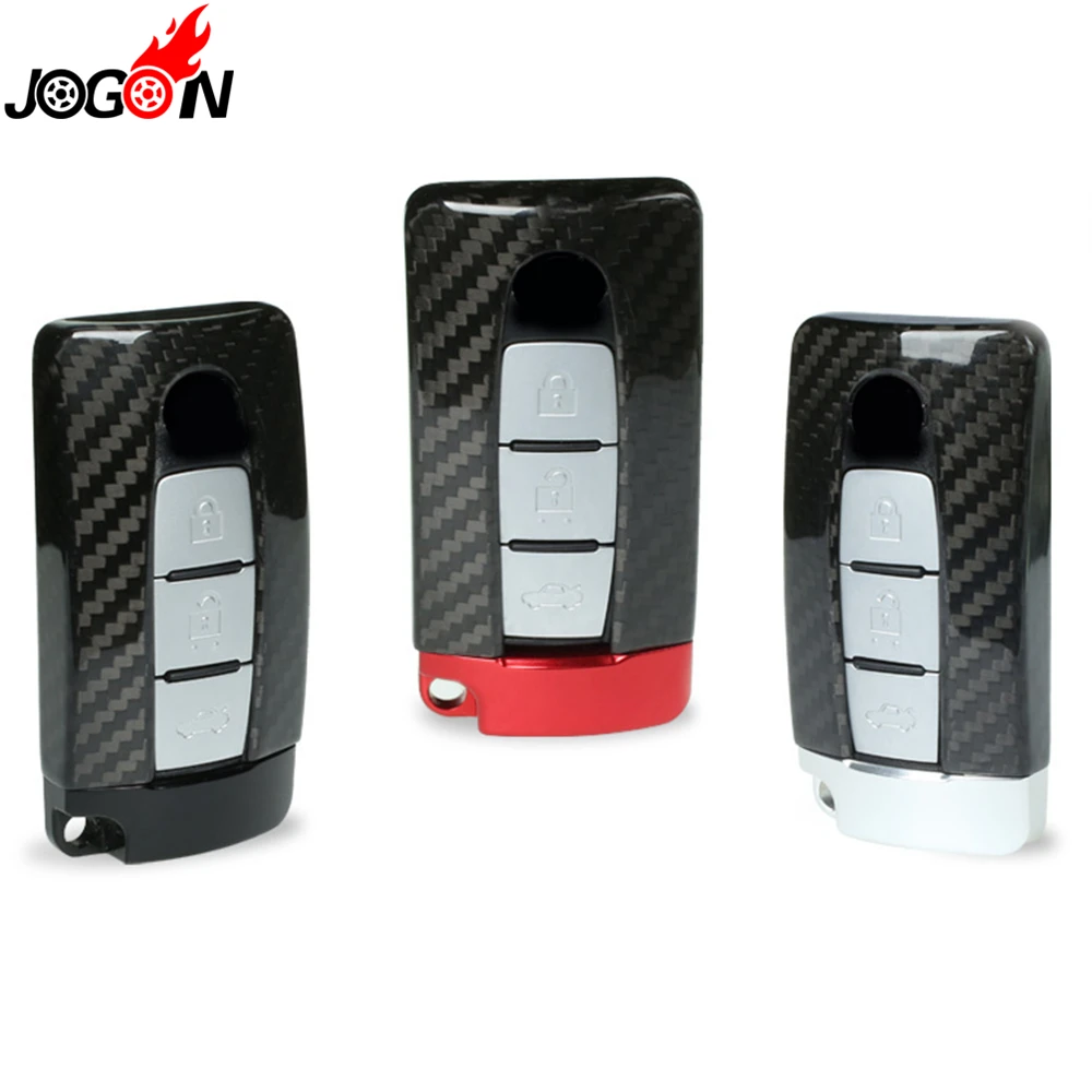 For INFINITI Q50 Q60 Q70 QX30 QX50 QX60 QX70 QX80 Carbon Fiber Smart Remote Key Fob Case Bag Shell Holder Cover view 5