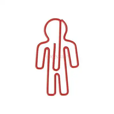 20pcs Red man paperclip artificial shape paper clip cartoon paper clip paper clip shaped paper clip pin