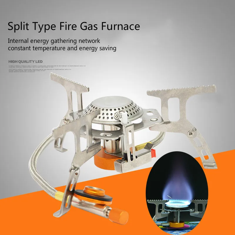 Outdoor portable camping air furnace thickened high quality split windshield fishing self-driving picnic picnic