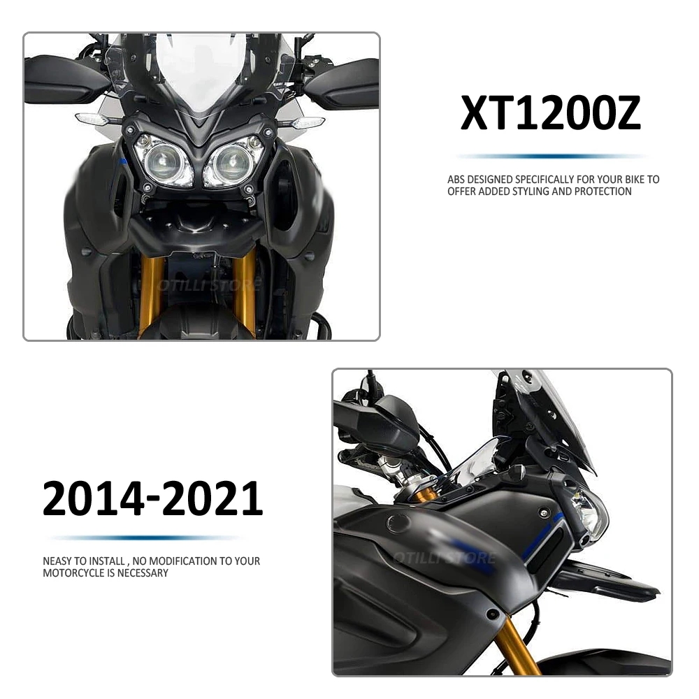 Carbon Fiber Front Beak Nose Extension Cover Wheel Fender For Yamaha Fit XT1200Z XT 1200 Z Super Tenere 2010-2021 2020 2019 2018