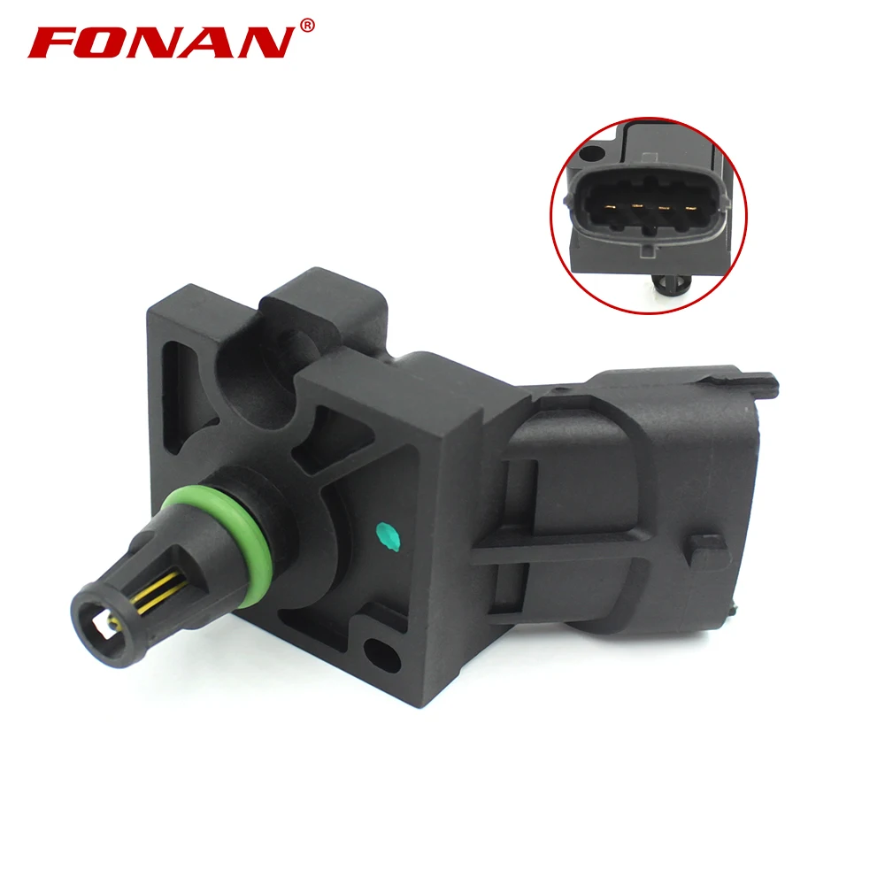 MAP Manifold Absolute Pressure Sensor For Jaguar XF I X250 5.0 Saloon Petrol Engine 2009 - 2015 30622083 6G9N12B676AA 0261230106