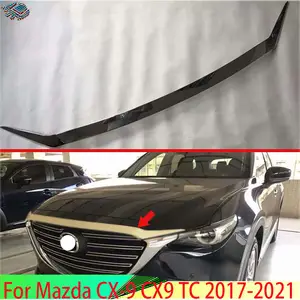 Fur Mazda CX 9 CX9 2017 2021 ABS Front Kapuze Haube Grill Grille StoBstange Lip Mesh Trim Abdeckung Molding Auto styling Kit Aufkleber AliExpress