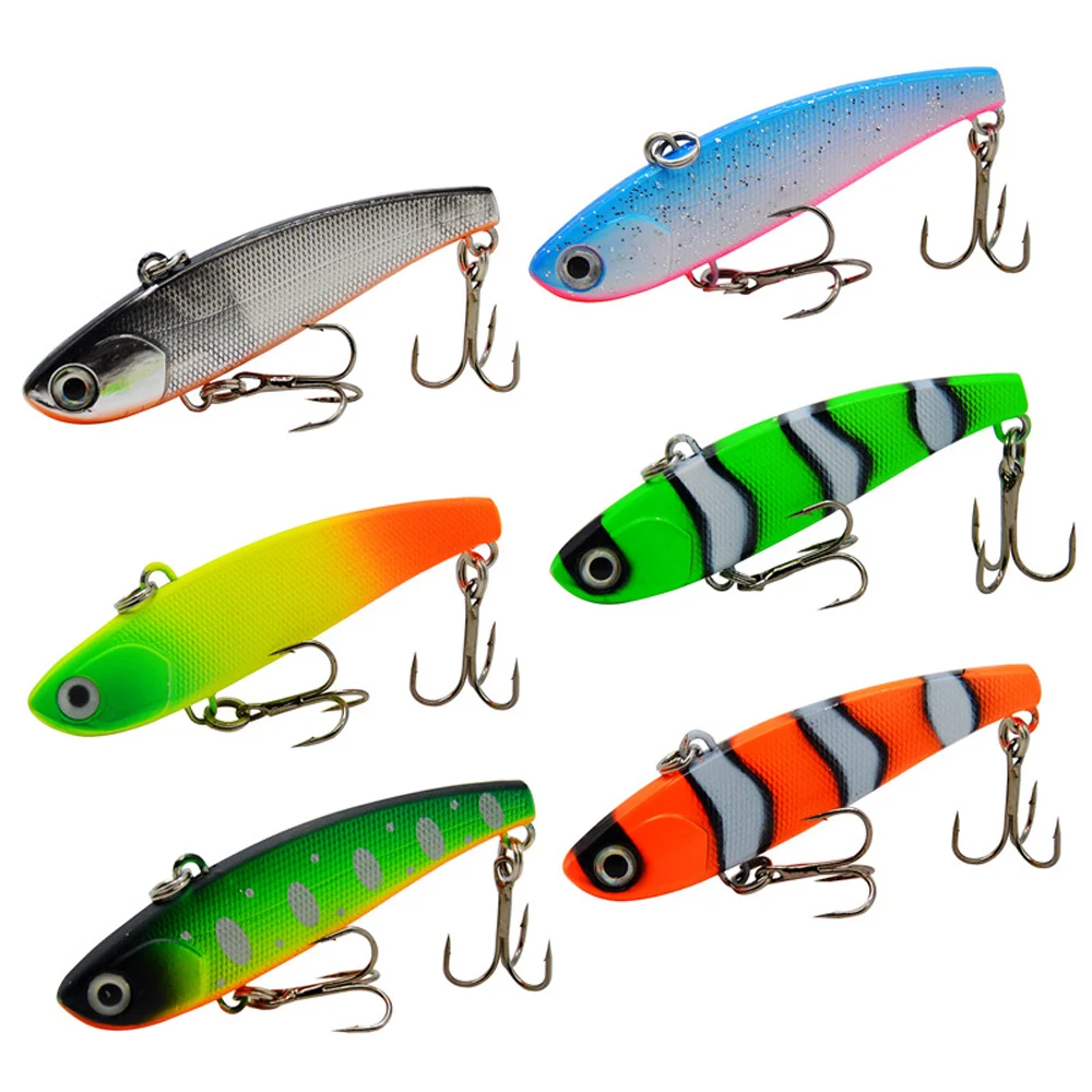 POETRYYI 6cm 7.9cm affondamento vibrazione esca da pesca plastica dura artificiale VIB inverno pesca sul ghiaccio luccio esca attrezzatura Isca Peche