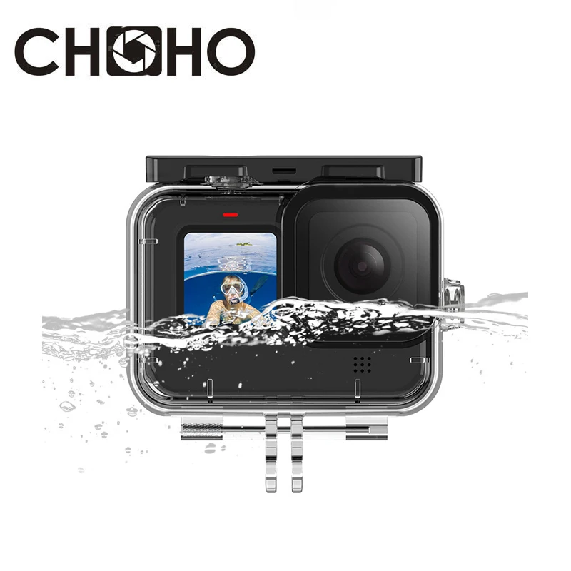 For Gopro Hero 9 10 11 12 13 Black Accessories 45M Underwater Waterproof Case Diving Housing Mount Shell for Go Pro Hero13