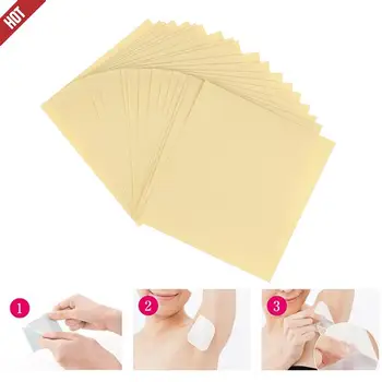 Almohadillas desechables para evitar el sudor, pegatina antitranspirante para mantener la axila seca, transparente, 20 hojas