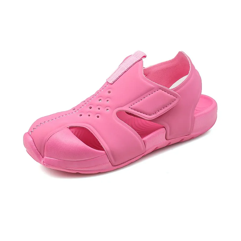 Children Summer Beach Sandals Boys Breathable Sports Sandals Girls Fashion Candy Color Cool Sandals Baby Soft Light Summer Shoes