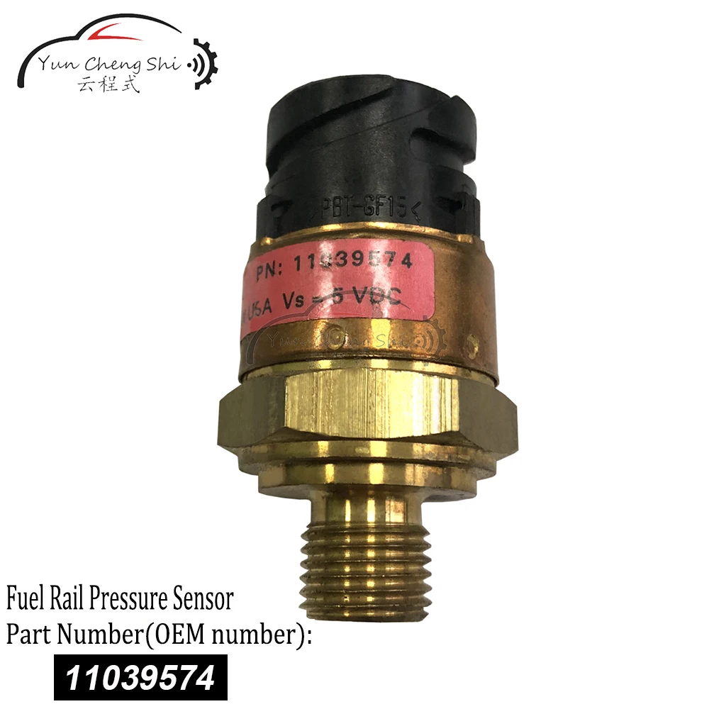 

Fuel pressure sensor 11039574 for EW160B,EW140B,EW180B,EW200B, L220D,L90D, L70D，L120D, L150D, L180D rail pressure sensor