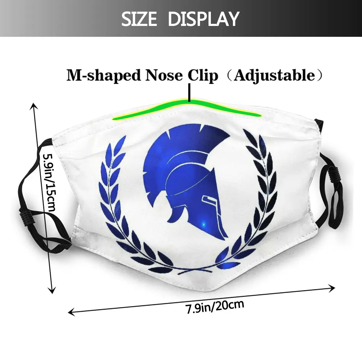 Spartan Scott Crime Drama Thriller Movie Mascarilla Masque Facial Mask Blue Spartan Helmet Masks Fation Mouth Mask With Filters