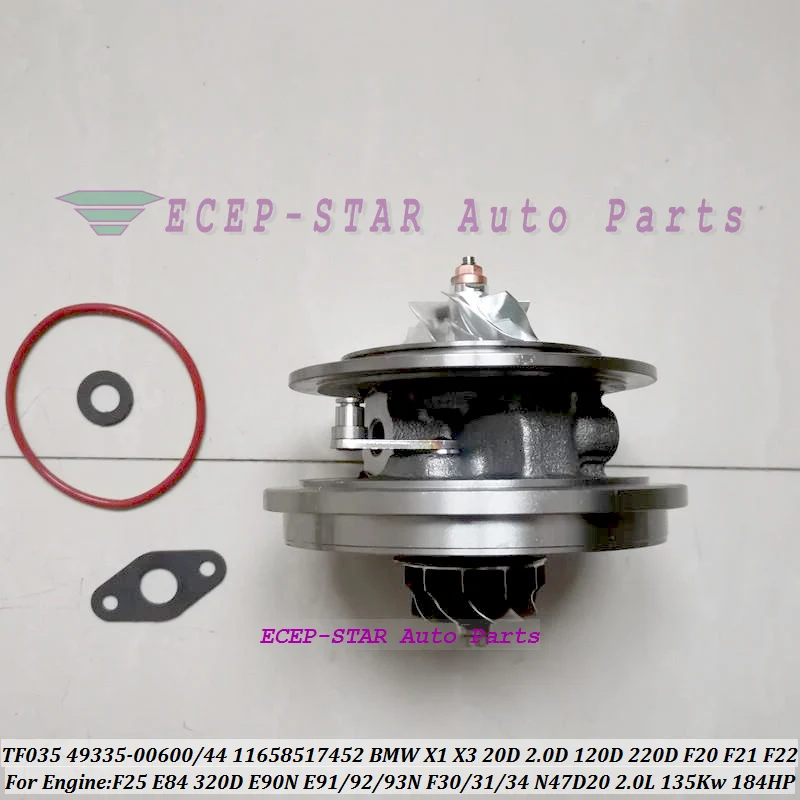 

Turbo Cartridge CHRA 49335-00642 49335-00635 11658519476 For BMW 120D F20 F21 220D F22 320D E90N E91N E92N E93N F30 F31 F34 2.0L