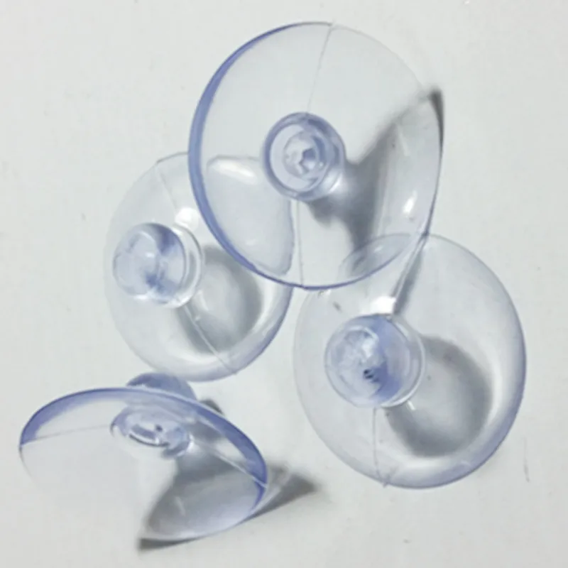 10pc/set 35mm Transparent Glass Sucker Mushroom Head Sucker Pvc Fish Tank Perforated Sucker Silicone Suction Cups for Glass