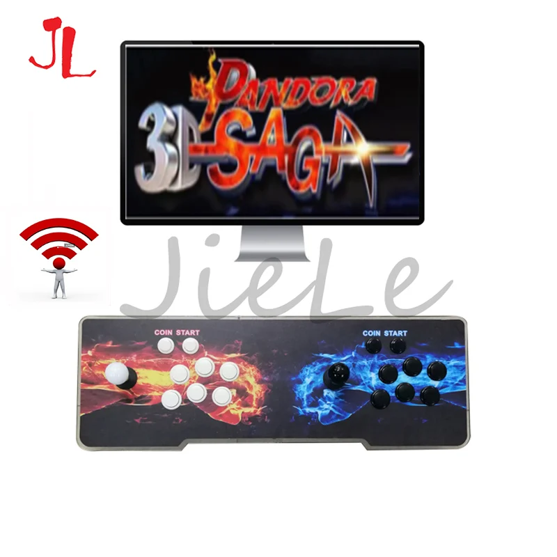 

Arcade Console 4188 in 1 Pandora 3D Saga Game Board Joystick Controller 160 3D Games Save/Search/Pause Function VGA HDMI Output