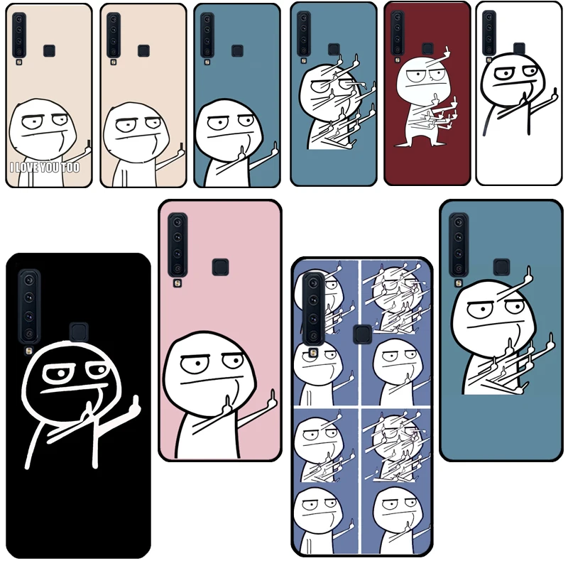 Funny Middle Finger Memes For Samsung Galaxy A3 A5 2016 J1 J3 J4 J5 J6 J7 2017 J2 Core J8 A9 A8 A6 2018 Phone Case