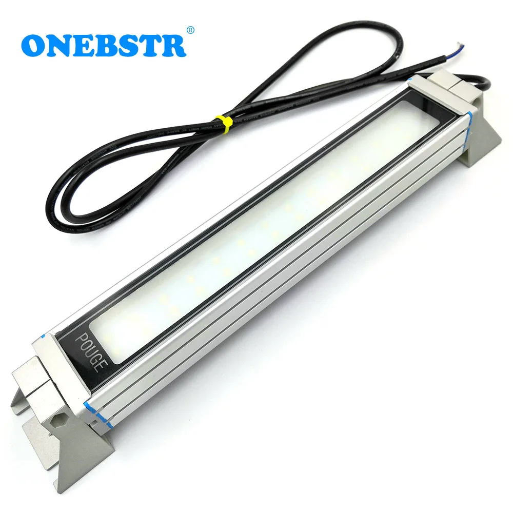 24W LED Machine Tools Light 24V 220V Explosion-Proof Waterproof IP67 Milling CNC Long Lathe Working Panel Lamp AC/DC Universal