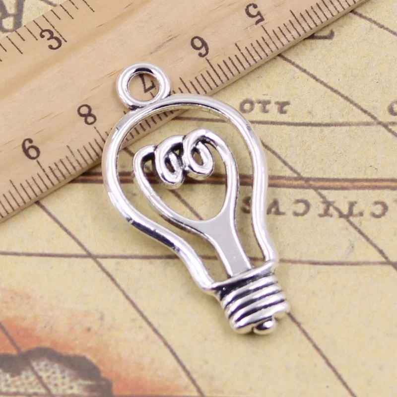 

5pcs Charms Lightbulb Bulb 46x24mm Tibetan Silver Pendants Crafts Making Findings Handmade Antique DIY Jewelry