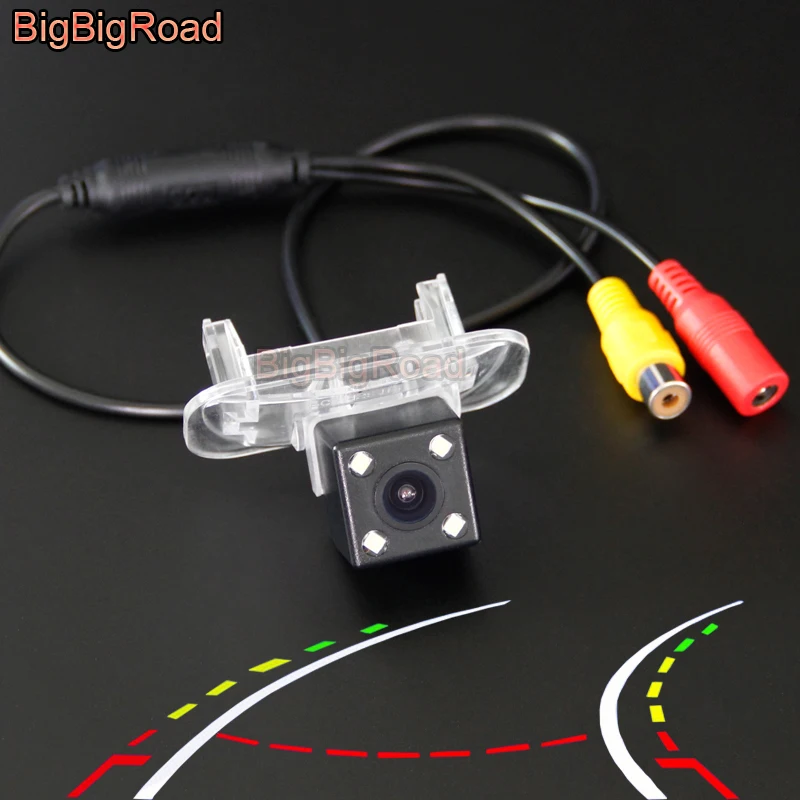 BigBigRoad Car Intelligent Dynamic Trajectory Tracks Rear View Camera For Mercedes Benz A B Series A160 W169 B200 W245 2005-2011