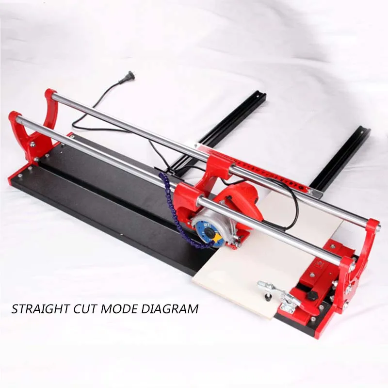 800/1000/1200mm Desktop Electric Ceramic Tile Cutter 220V/1200W Stone Grinding Hand Push Knife 45 Degree Chamfering Machine