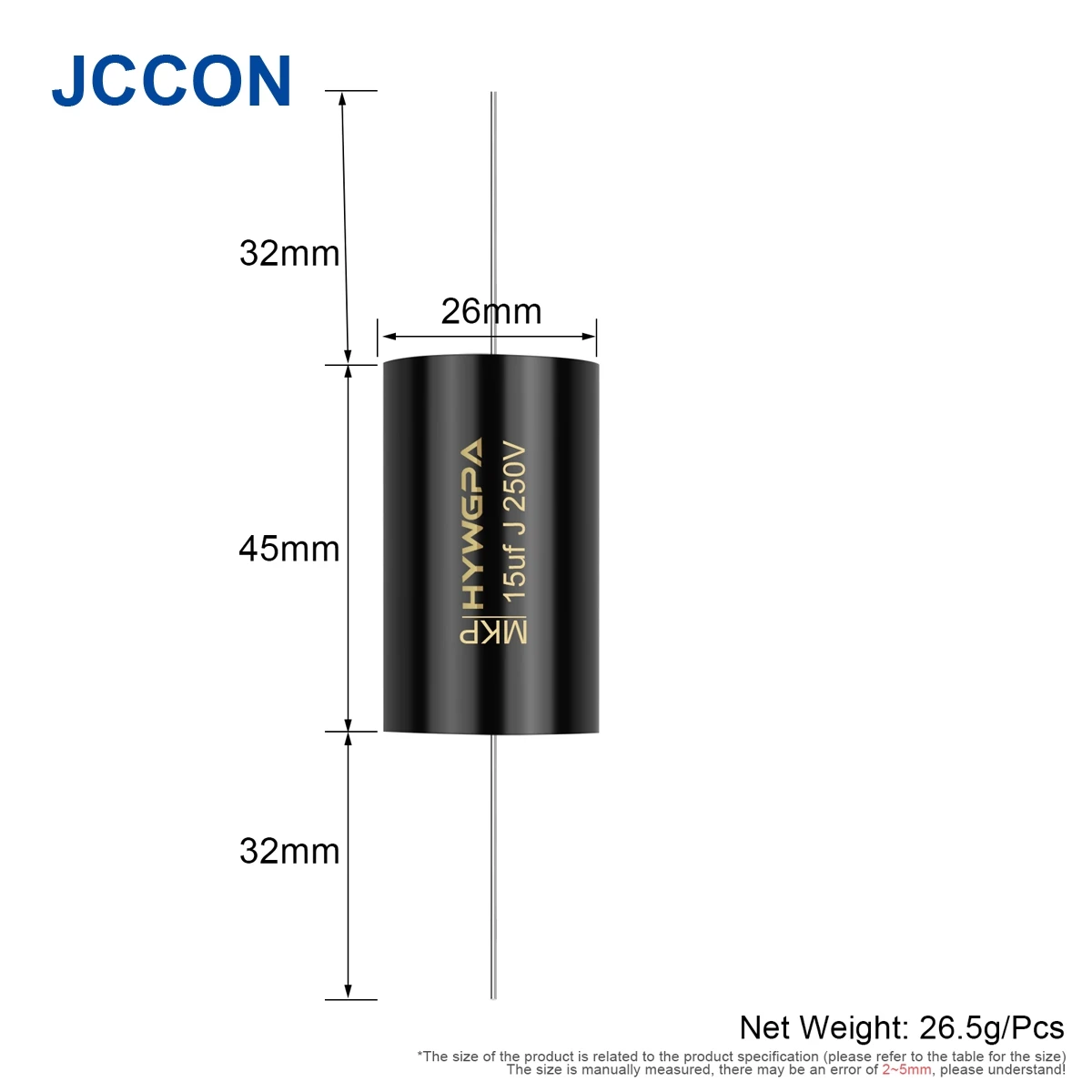 2 шт., конденсатор MPT MKP, 100 в, 250 В