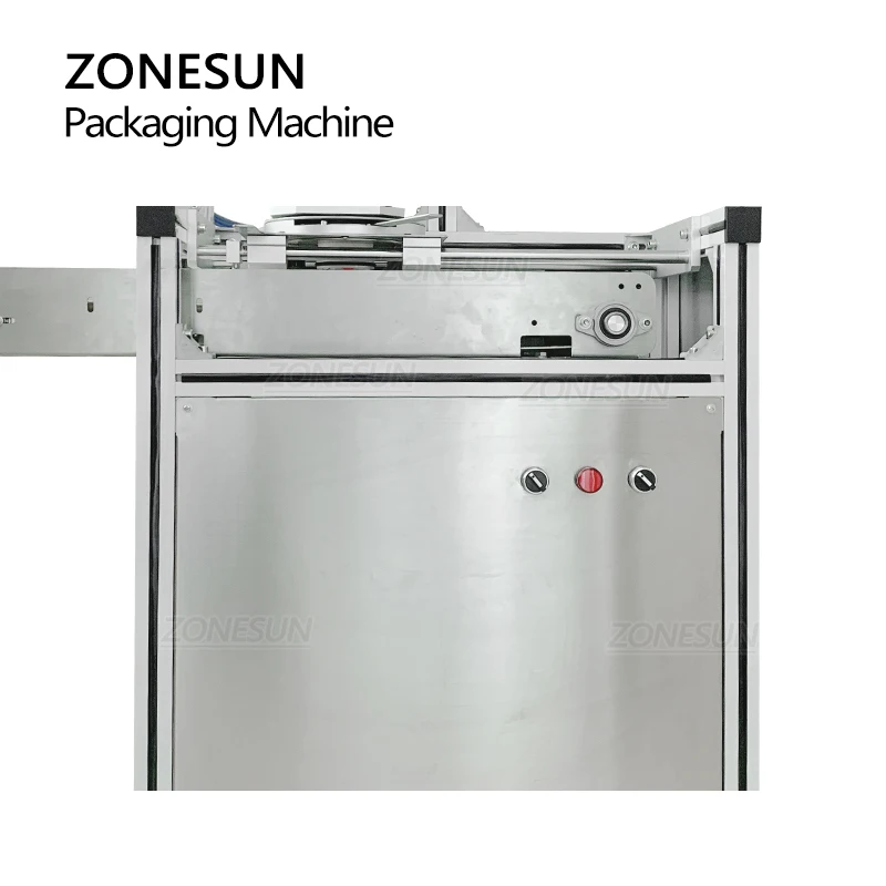 ZONESUN ZS-PK950 Pembersih Toilet Semi Otomatis Hotel Sabun Kue Teacake Mesin Pembungkus Lipit Mesin Kemasan dengan Konveyor