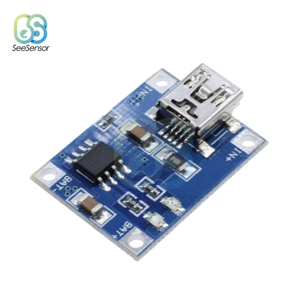 Scheda di ricarica del modulo caricabatterie al litio type-c/Micro/Mini USB 5V 1A 18650 TP4056 con protezione doppia funzione 1A Li-ion