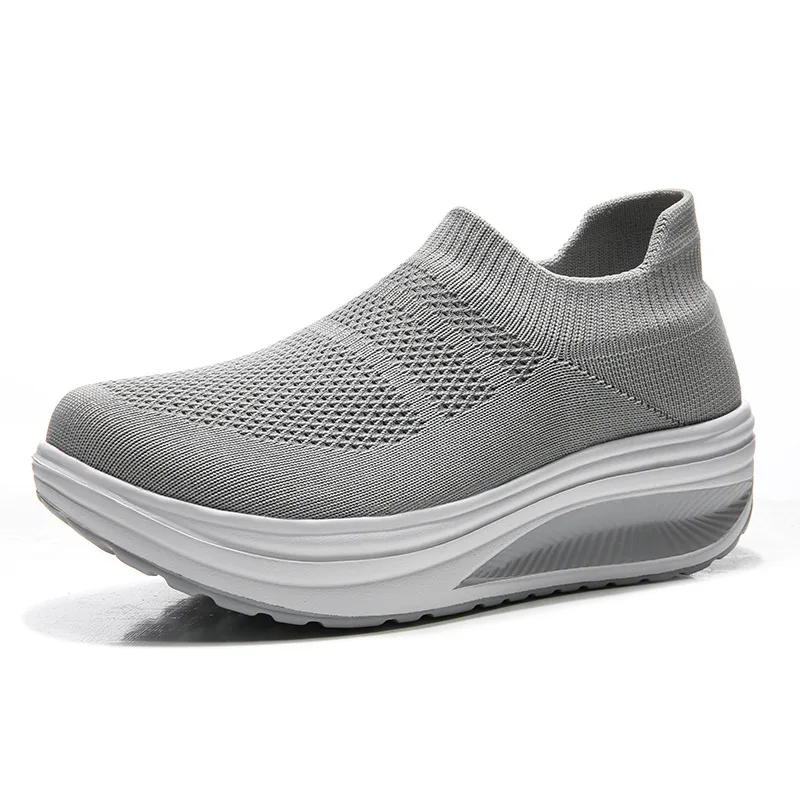 Sneakers Shoes Fashion Rocking Casual Socks Sport Shoes Women Slip-On Shoes Women Walking Shoes Comfortable Breathable Shoes