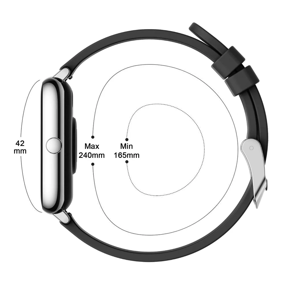 Rogbid-Correa de silicona para reloj inteligente, banda de repuesto ajustable, de liberación rápida, para Fitness, para hombre y mujer