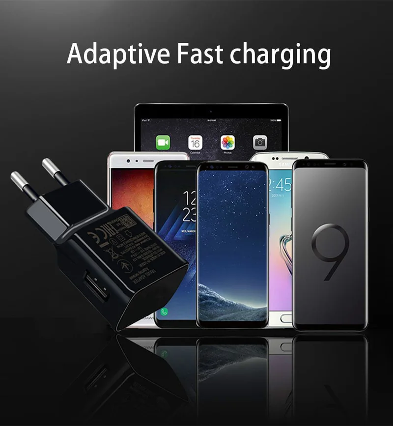 For Samsung S10 A50 A70 Fast Charger USB Type-C Cable Adaptive Fast Charging Charger for Samsung S10E S10 plus S9 S8 Note 10 8 9