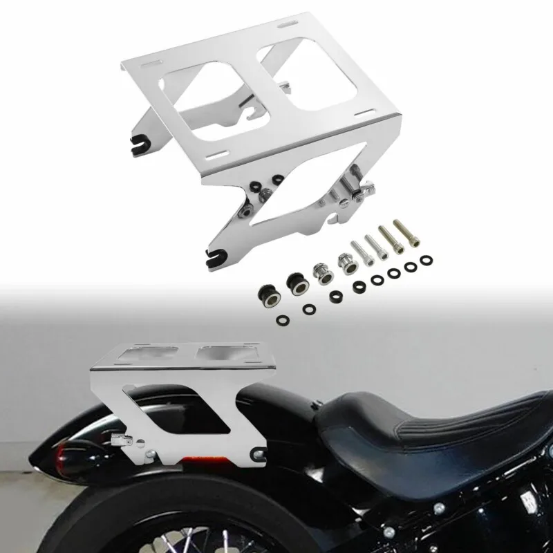 Suporte de bagagem destacável para Harley Softail, FLSL, FLDE, FXBB, Street Bob, Heritage, clássico, Deluxe Slim, 2018-2023