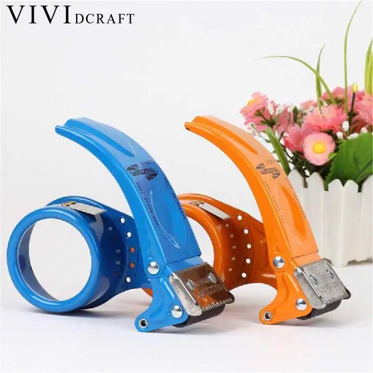 Vividcraft Adhesive Tape Dispenser Sealing Machine Tape Mini Hand-held Machine Dispenser Supplies Office Washi Metal F5V7