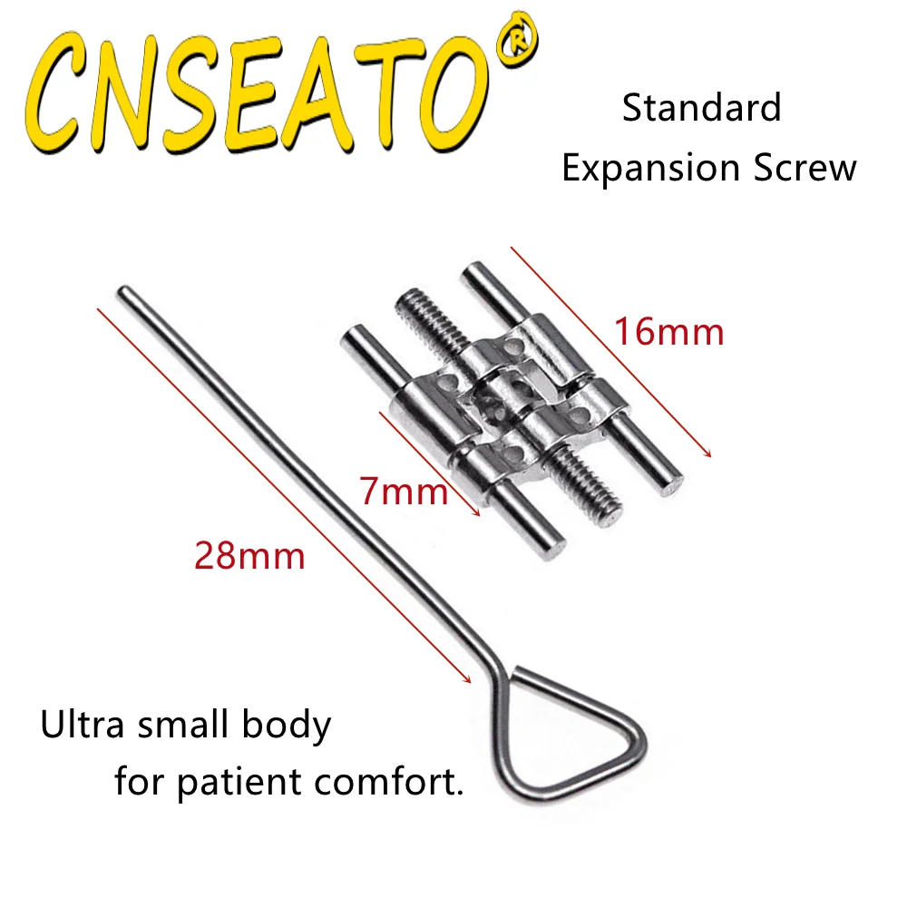 Stomatologiczne ortodontyczne śruba rozprężająca Mini standardowy szybki ekspander podniebienny wszczep klucze obrotowe narzędzie do stomatologii