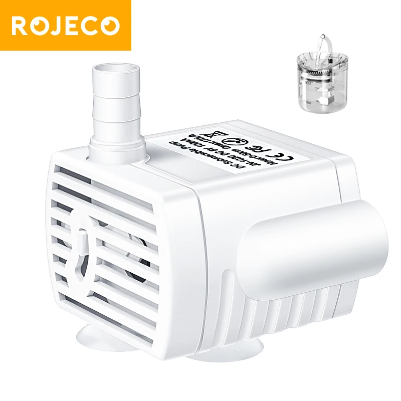 ROJECO Water Pump For Auto Cat Water Fountain Accessories Pet Drinking Fountain Water Pump For Cat Drinker Dispenser Replacement