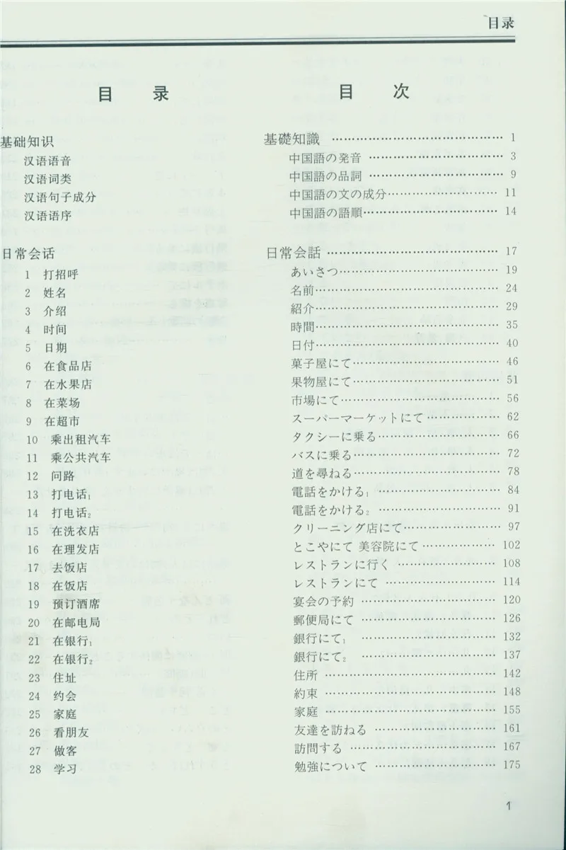 Japanese learn Chinese Book foreigners learning Chinese series basic knowledge daily conversation common sentences