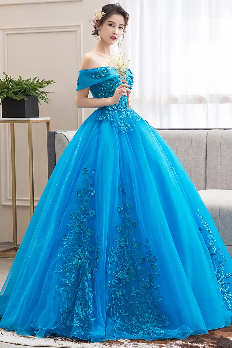 2023 Sweet Quinceanera Dresses Off The Shoulder Ball Gown Vintage Vestidos De Quinceaneras Prom Dress Plus Size Vestidos De 15