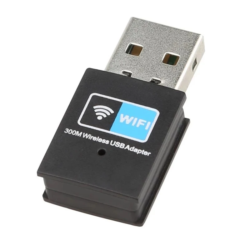 

USB 2.0 300Mbps 11n 2.4GHz Wifi Internet Dongle Mini Wireless N Adapter Supports Windows, Mac OS, Linux - Realtek 8192EU Chipset