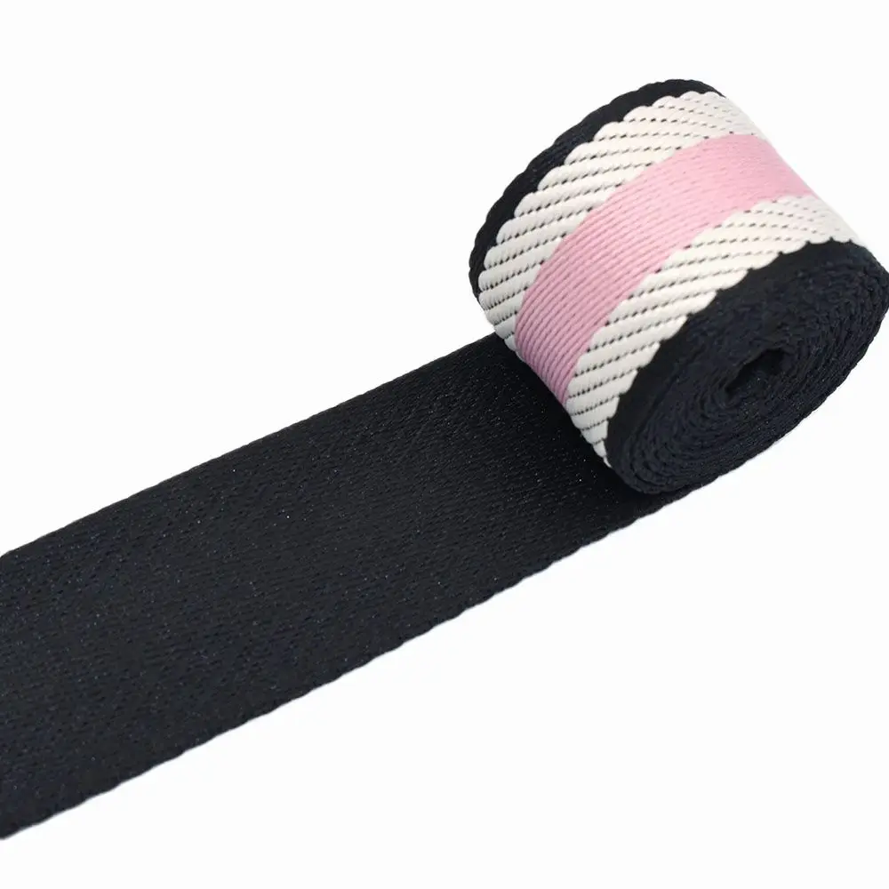 

Cotton Webbing Belt Striated 38mm Webbing Jacquard Ribbon Bag Crafts Accessories Textile Sewing Accessories for Bag Strap Sewing