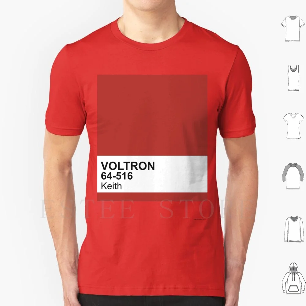 

Keith Pantone T Shirt Print Cotton Voltron Legendary Cartoon 80s Vld Lance Keith Hunk Pidge Shiro Allure Garrison Space Coran
