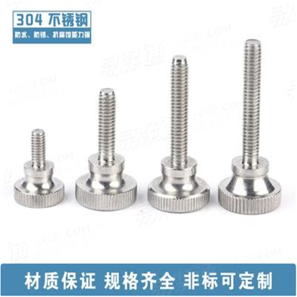 M5 Knurled Thumb Screw With Collar With Knurling Screws Manual Adjustment Screws Bolt Knukles Tornillos Parafuso Tornillo DIN464