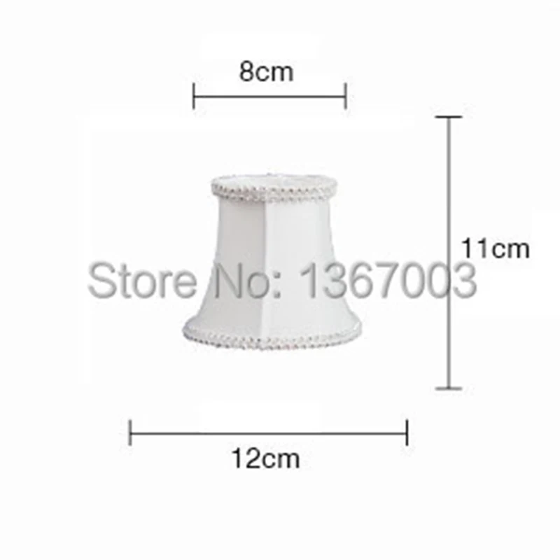 Modern Style Cool White Color Fabric LampShades, Droplight Wall Lamp Candle Chandelier Lamp Shade,Clip On