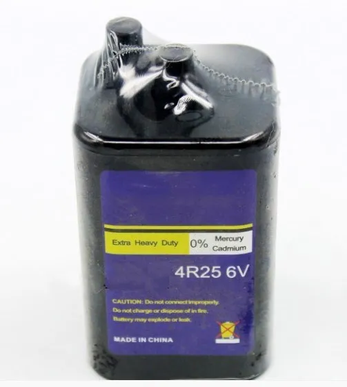 

free ship 1pcs 6V 4R25 heavy duty battery lantern battery primary battery