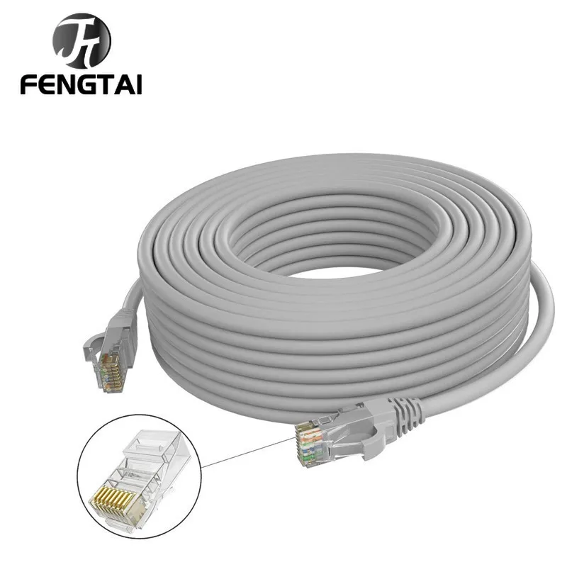 Ethernet Cable Cat6 Lan Cable UTP CAT 6 RJ 45 Network Cable 10m/30m/50m Patch Cord for Laptop Router RJ45 Network Cable