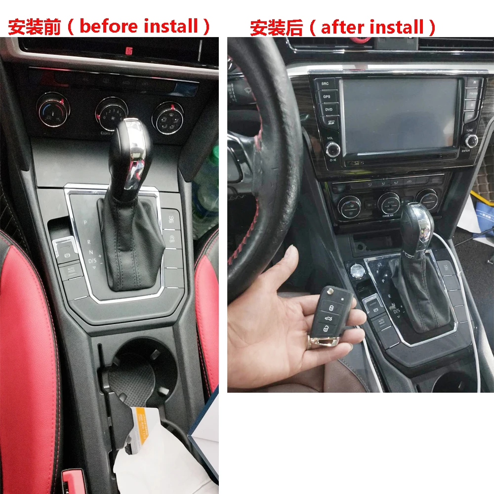 For Volkswagen VW Golf Bora Passat Tiguan Beetle Add Push Button Start Stop Engine Remote Key Starter Keyless Go Car Accessories