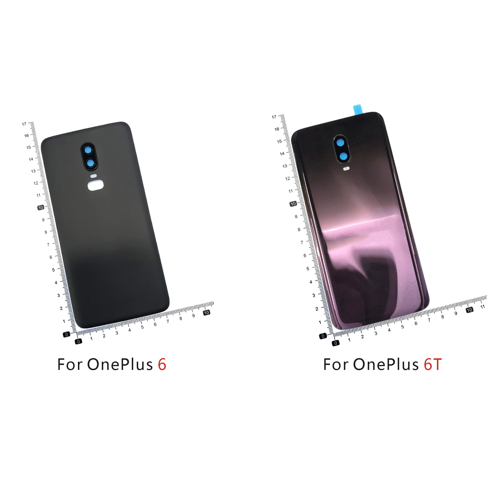 

For OnePlus One plus 6 6T 1+6T Housing Back Battery Cover Door Rear Glass Case Camera Lens Replacement