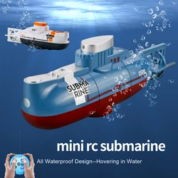 Mini zdalnie sterowana łódka Rc Submarine 0.1 M/s prędkość pilot łódź wodoodporna nurkowanie zabawki Model symulacyjny prezent dla dzieci chłopcy dziewczęta dziecko