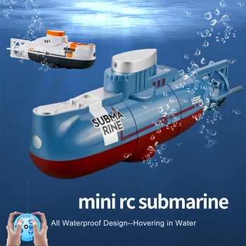 Mini RC Boat Submarine 0.1M/s Speed ​​Remote Control Boat Waterproof Diving Toy Simulation Model Toys for Boys Girls Kids Children Gift