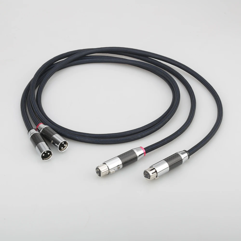 

Audiocrast A10 Silver Plated XLR Balanced High End Audio Interconnect Cables Balanced XLR Audio Cable Carbon fiber XLR plug