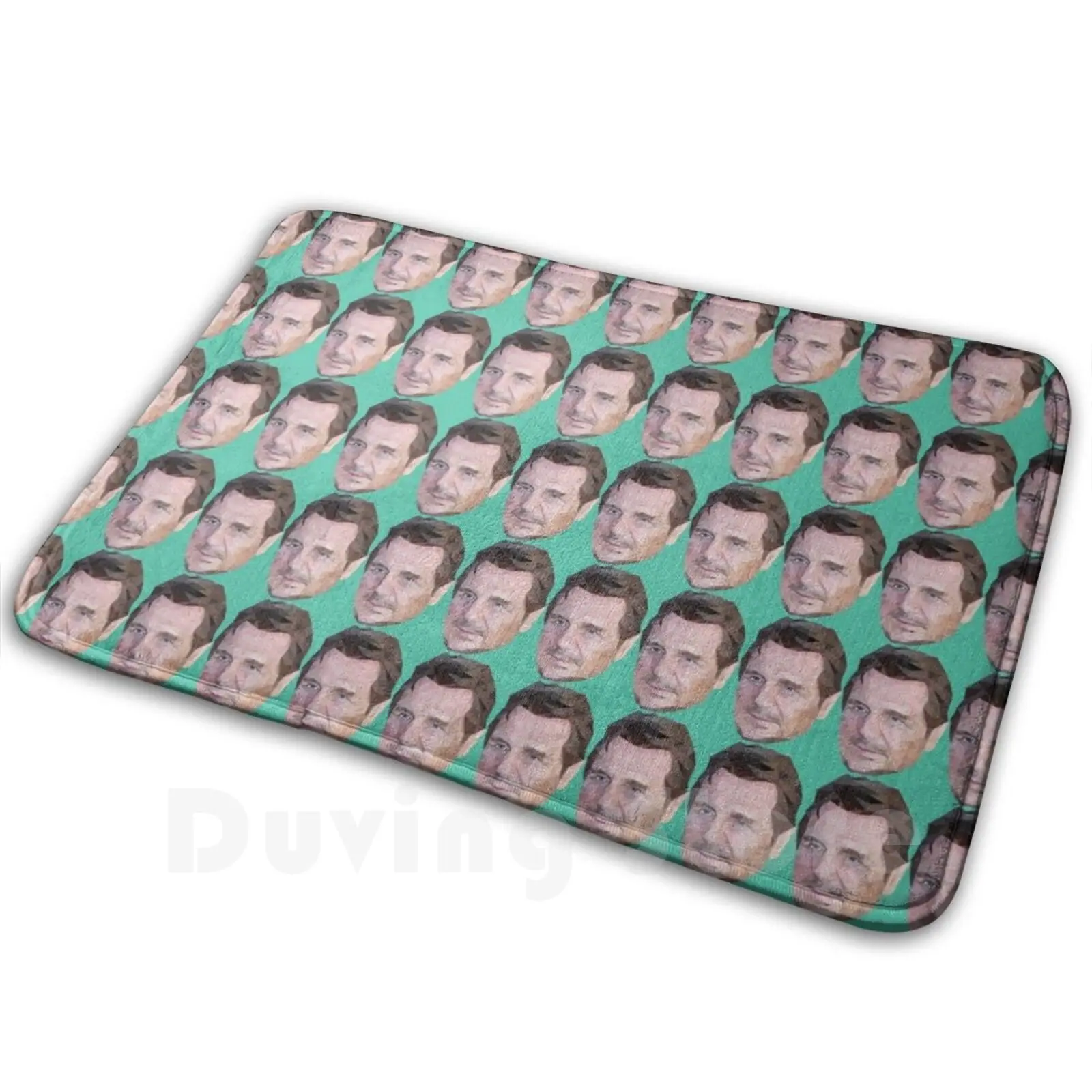 Liam Neeson Low Poly Art Carpet Mat Rug Cushion Soft Non-Slip Liamneeson Legend Actor Lowpoly