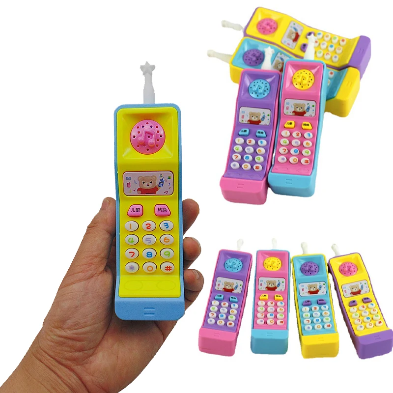 Brinquedo do telefone celular plástico da música das crianças máquina de aprendizagem ponto leitura elétrica aprendizagem música vocal educação brinquedo