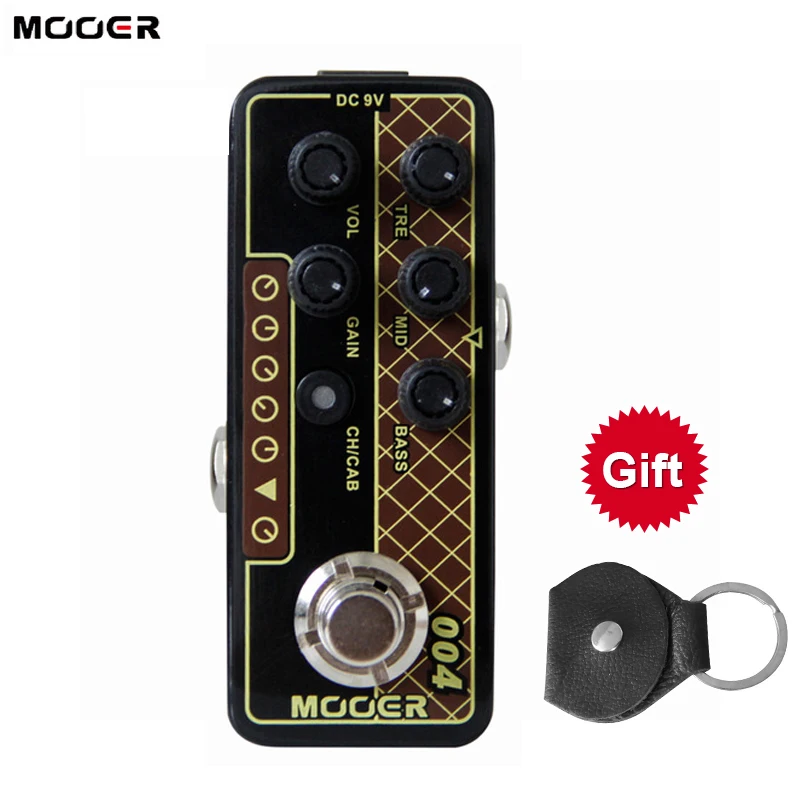 

MOOER MICRO PREAMP серия 004 день Tripper 60's UK Twang цифровой предусилитель гитарная педаль эффектов True Bypass с 3-bandEQ